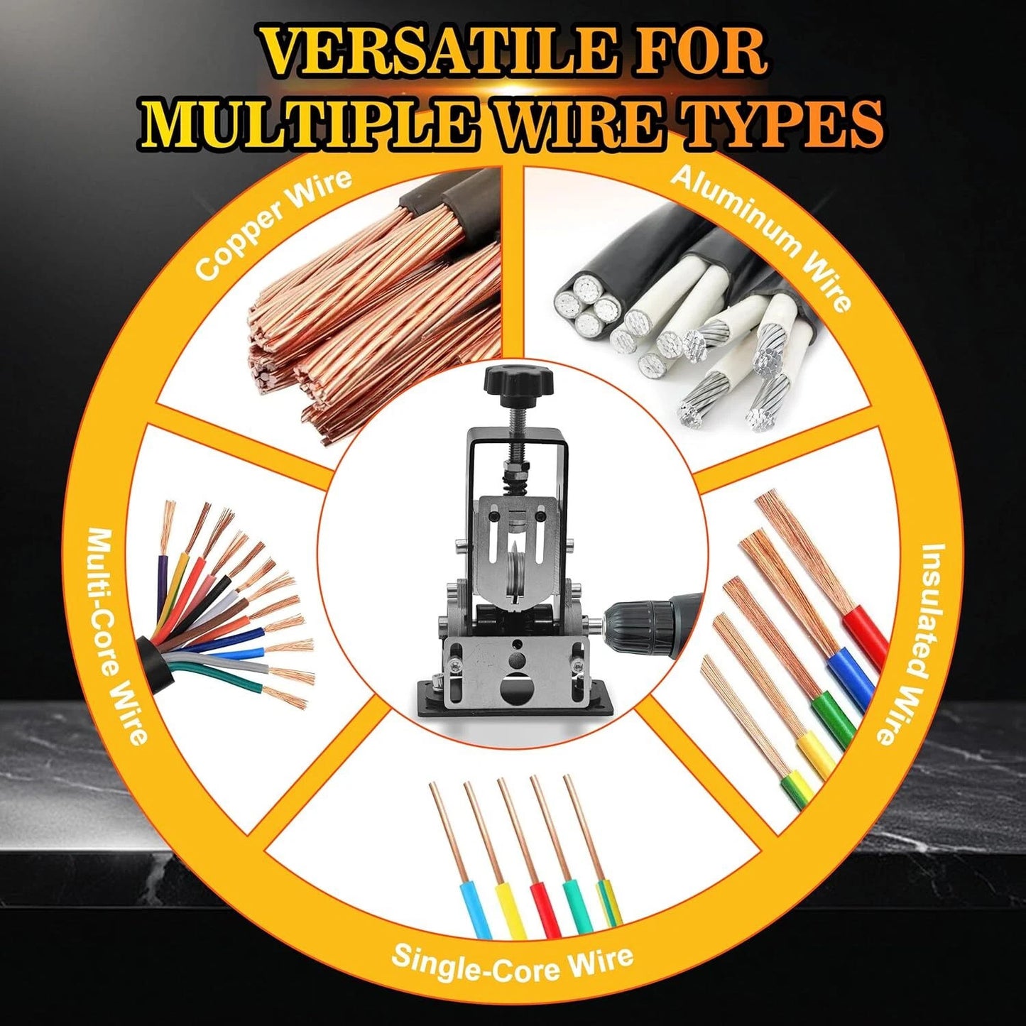 Brand New Manual Wire Stripping Machine Portable Cable Stripper 1Mm to 21Mm