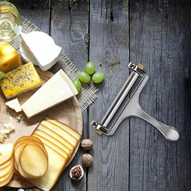 Stainless Steel Cheese Slicer Adjustable Thickness Wire Cheese Cutter Perfectly