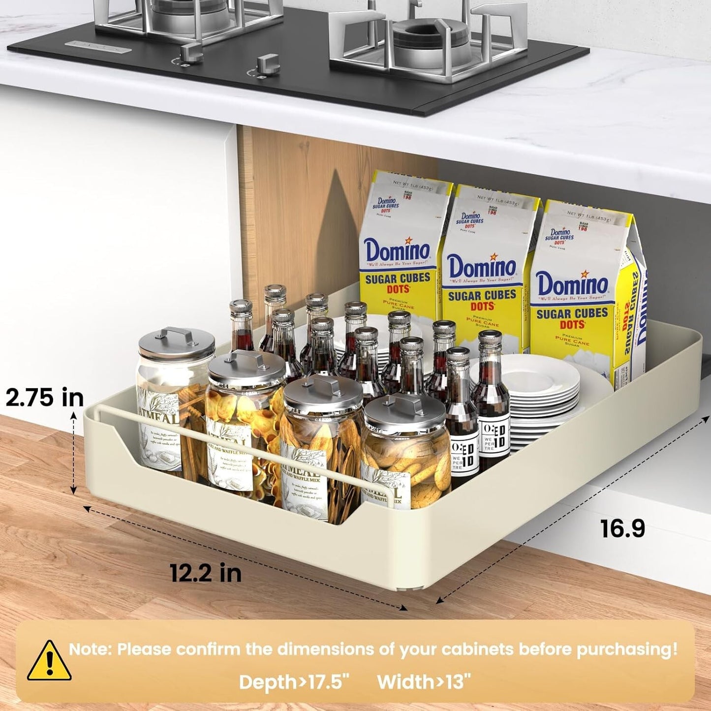 Pull Out Cabinet Organizer, Pull Out Drawers for Cabinets, Slide Out Drawers For