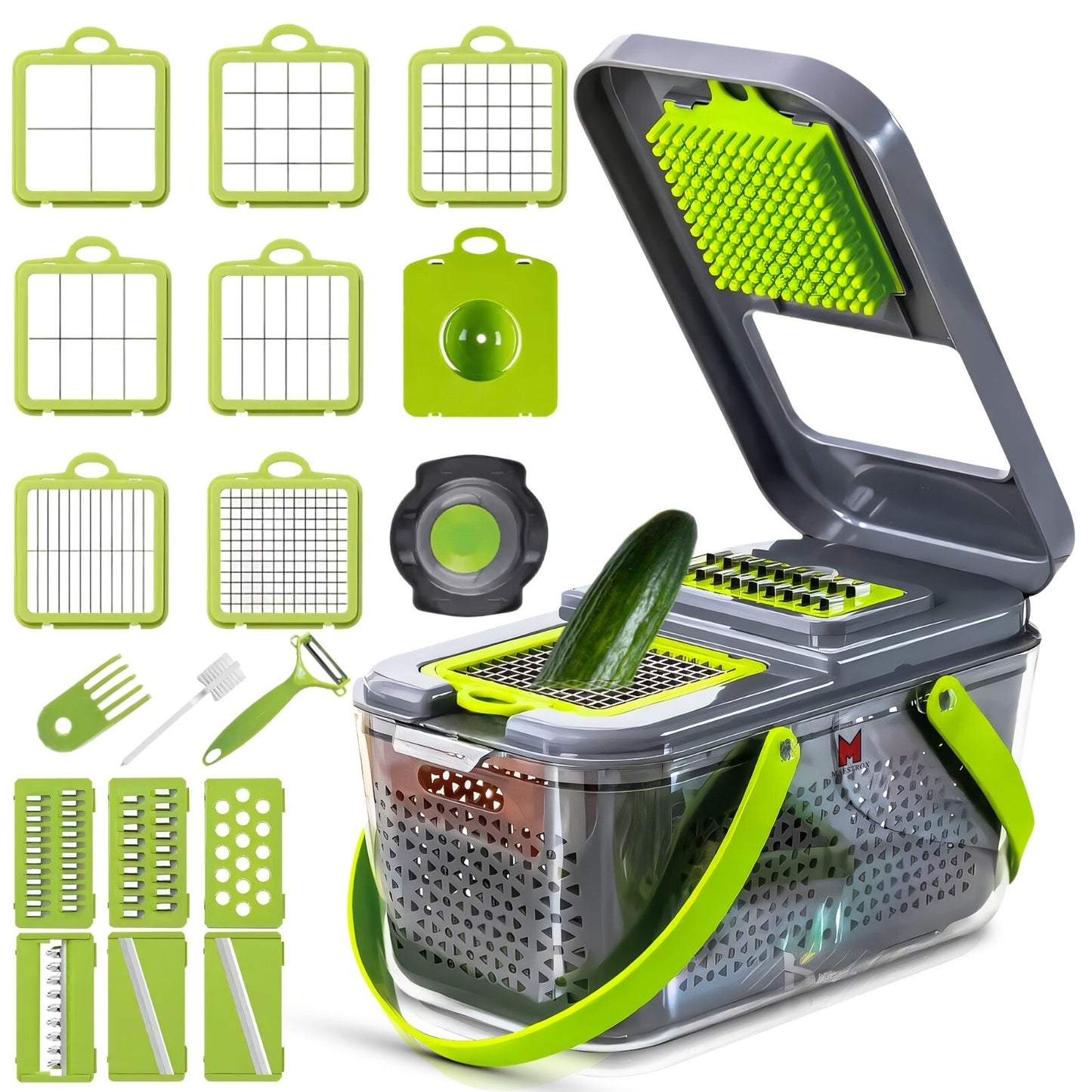22 in 1 Vegetable Chopper for Vegetables, Fruits, and Onions - Multifunction