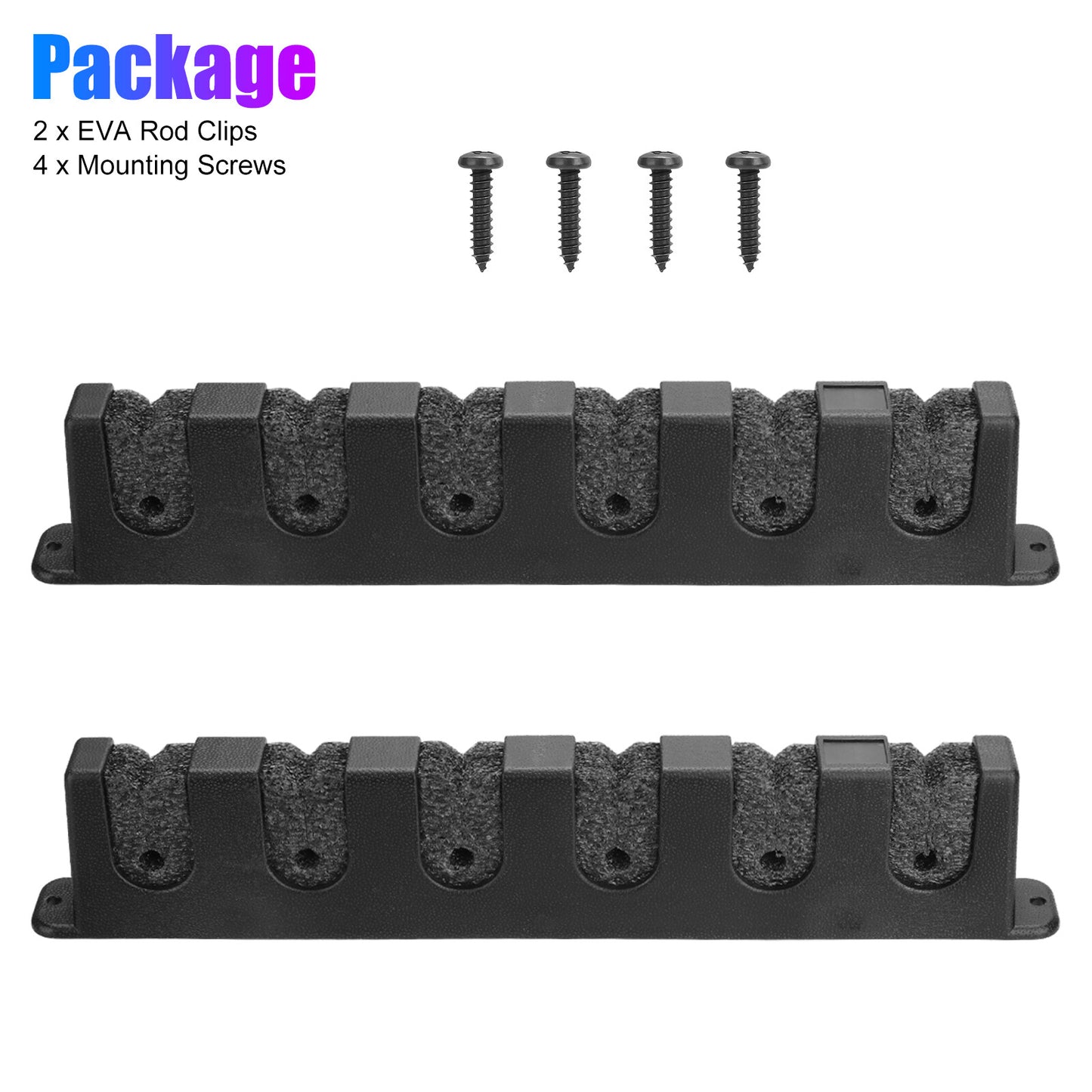 Horizontal Boat Fishing 6 Rod Rack Wall Mount Vertical Holder Pole Stand Storage