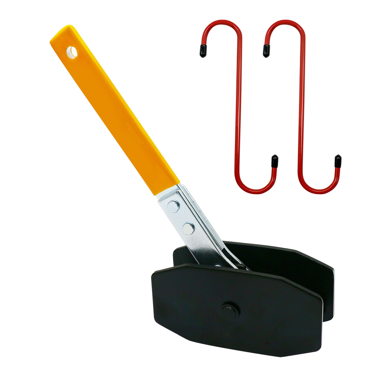 Heavy Duty Car Ratchet Brake Piston Spreader Wrench with 2 Hangers Caliper Pad Install Tool