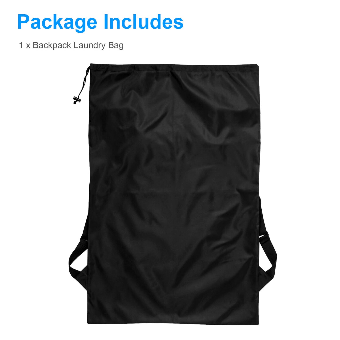 Extra Large Laundry Bag Backpack Heavy Duty Washing Clothes Drawstring 61X92 CM
