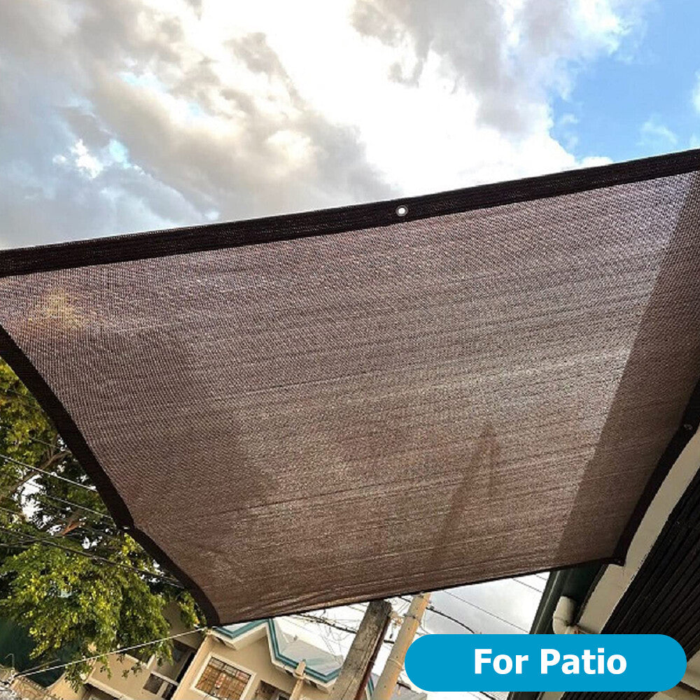 90% Sun Shade Cloth with Grommets Pergola Canopy Cover Patio Mesh Tarp Screens