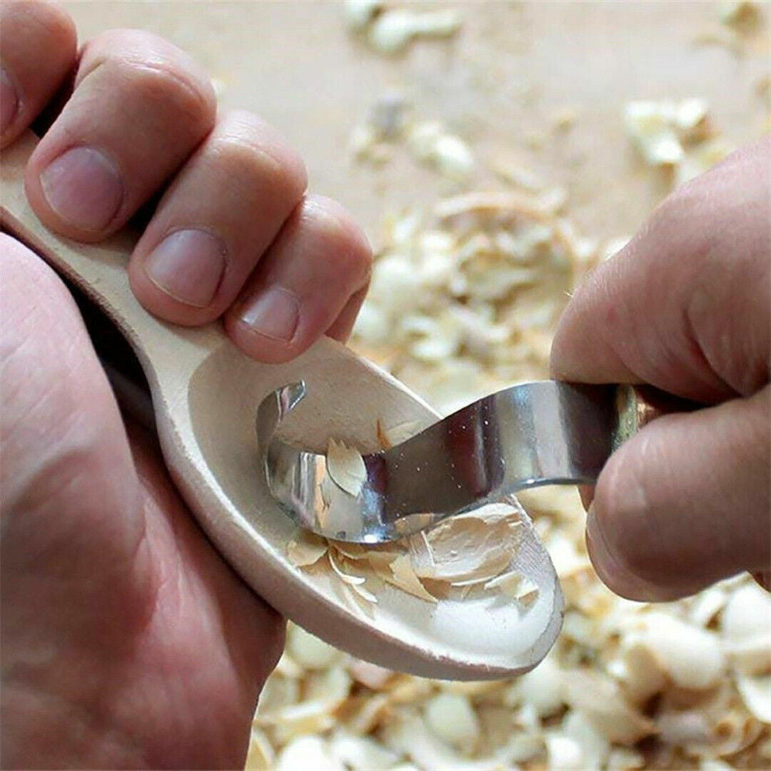 3Pcs Wood Carving Knife Cutter Whittling Hook Kit 155Mm DIY Craft Hand Tools Set