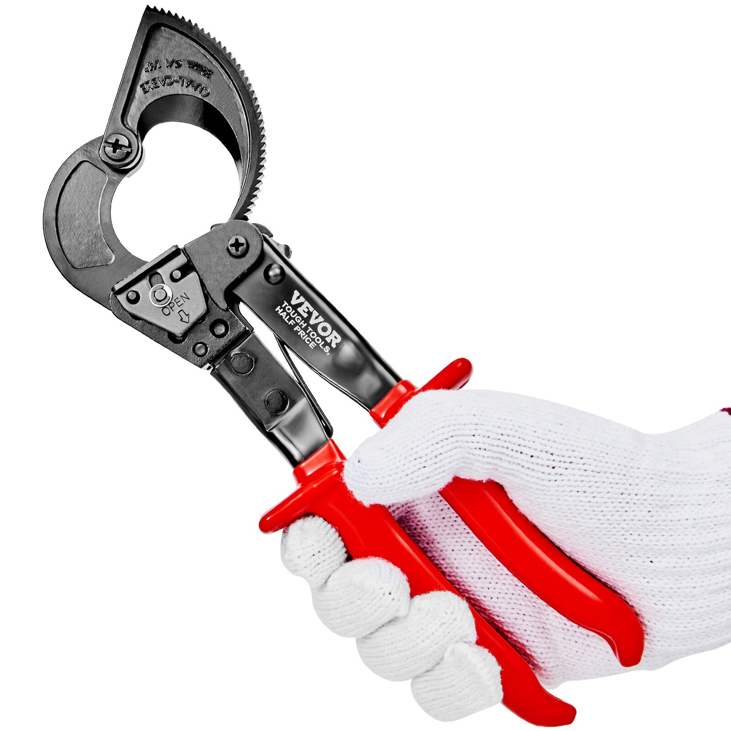 Ratcheting Cable Cutter 10" Ratchet Wire and Cable Cutter Cut to 240Mm²