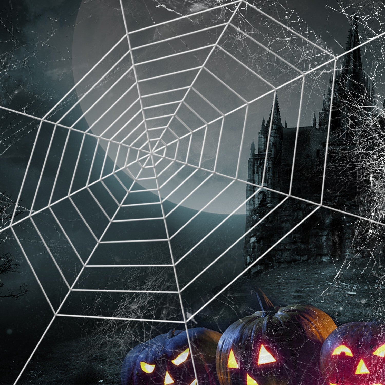 2 Pack 12Ft Large Spider Web Halloween Decorations for Garden Yard Outdoor Decor