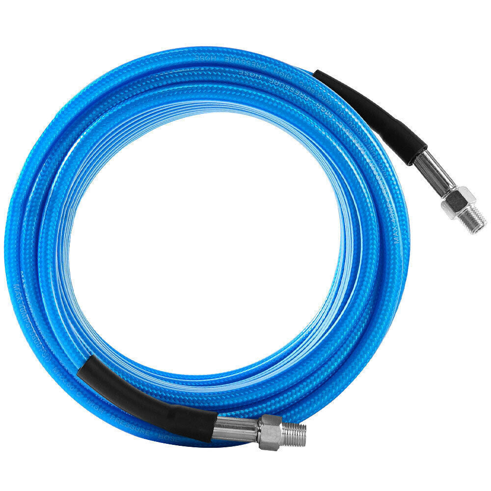 Sewer Jetter Kit for Pressure Washer Drain Cleaner Hose 50FT 1/4" M-NPT 5800PSI