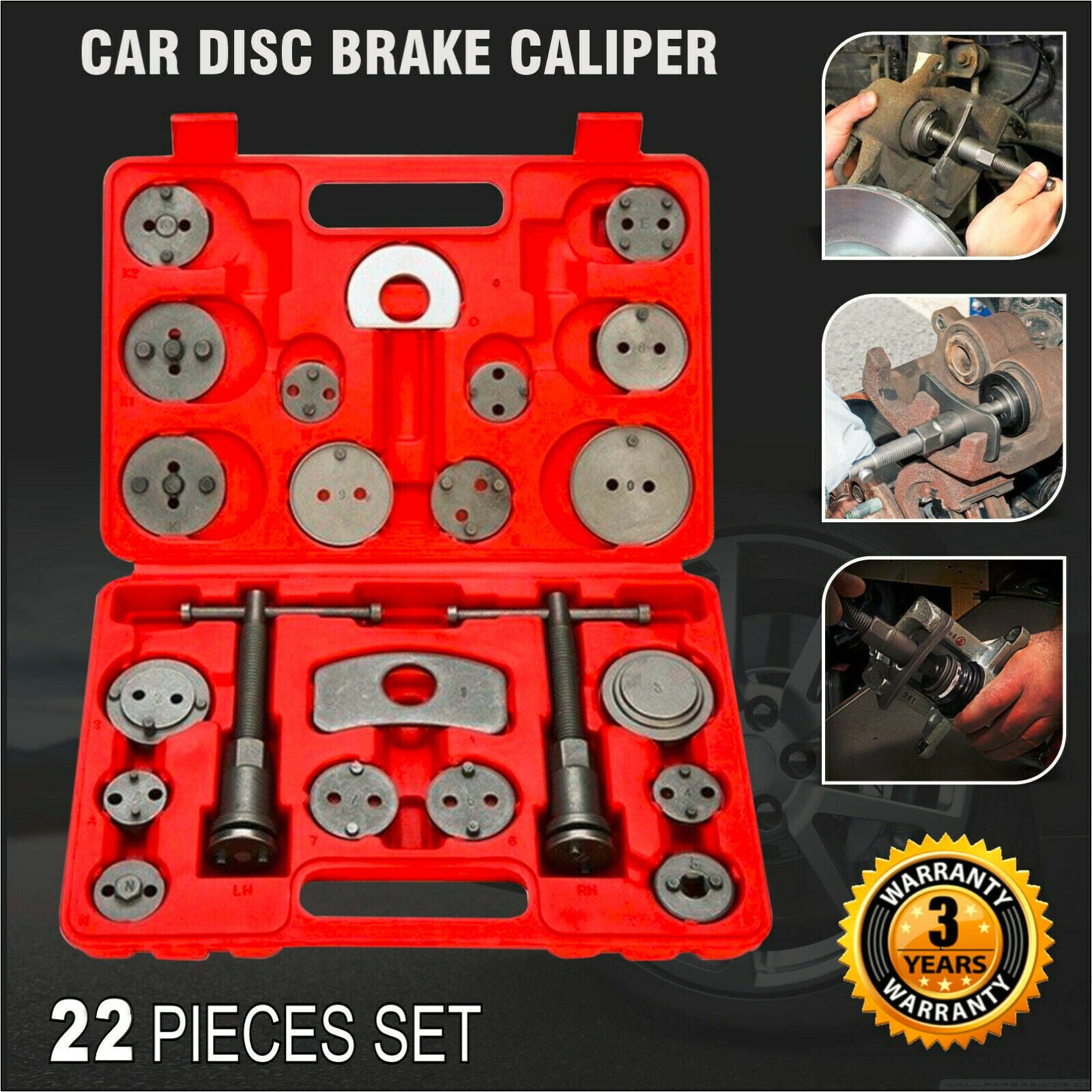 22Pcs Brake Caliper Tool Set and Wind Back TOOL Kit Car Truck Break Disc