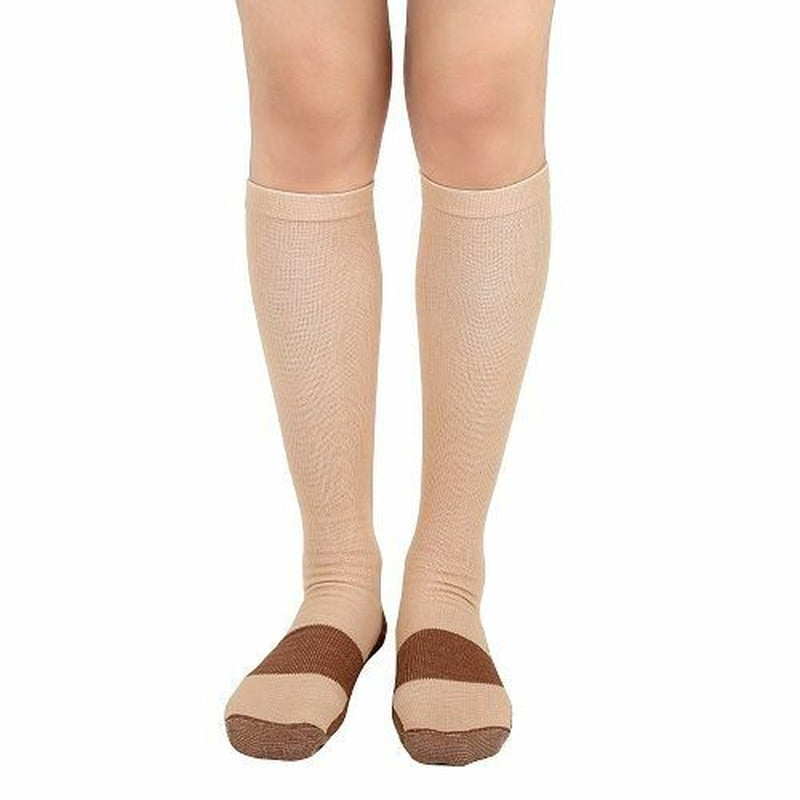 (3 Pairs) Copper Infused Compression Socks 20-30Mmhg Graduated Mens Womens S-XXL