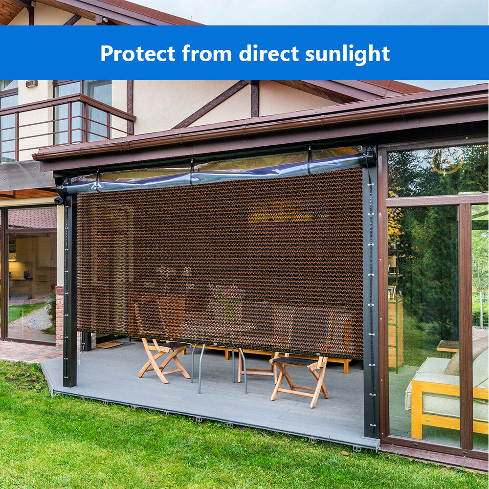 Sun Shade Cloth Privacy Screen with Grommets Balcony Fence Patio Garden Pergola