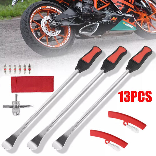 Steel Tire Spoon Lever Iron Kit Professional Motorcycle Tire Changing Tool !`