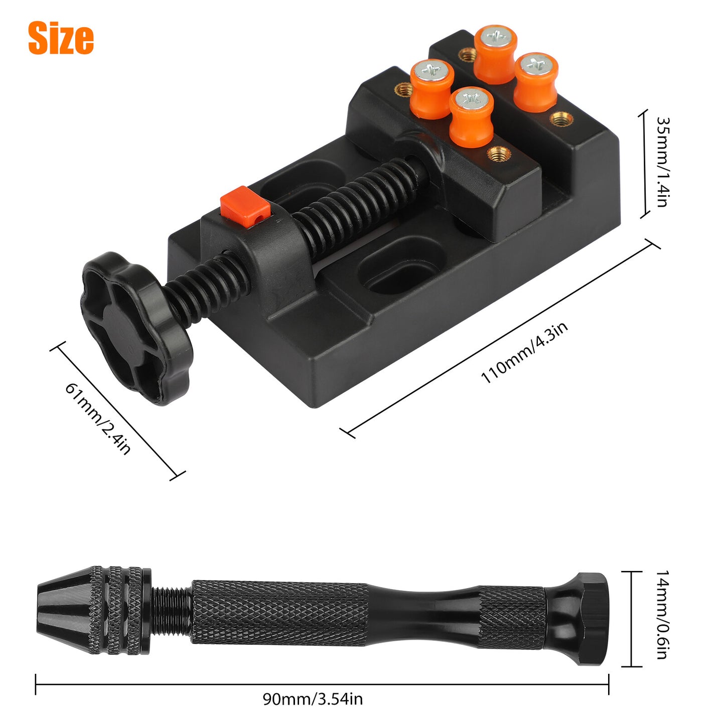 60PCS Mini Hand Drill & Micro Bit Set – Precision Pin Vise for DIY & Crafting