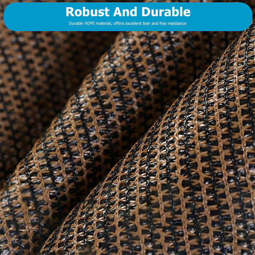 90% Sun Shade Cloth with Grommets Pergola Canopy Cover Patio Mesh Tarp Screens
