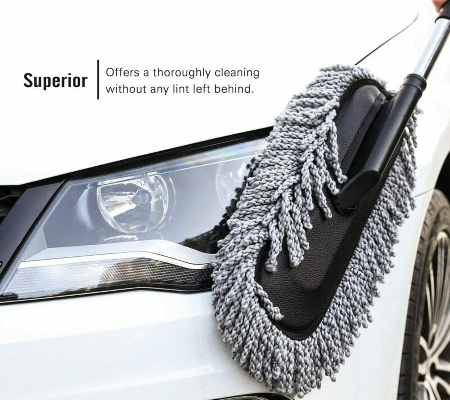 Adjustable Telescopic Car Wash Brush Kit Mop Long Handle Vehicle Cleaning Tool
