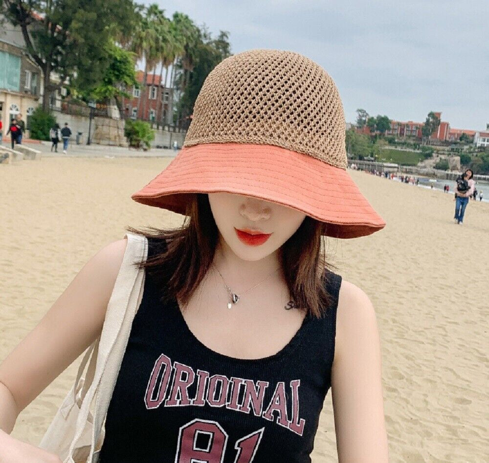Women’S Floppy Straw Sun Hat – Wide Brim Beach Hat, Packable Summer Travel Cap