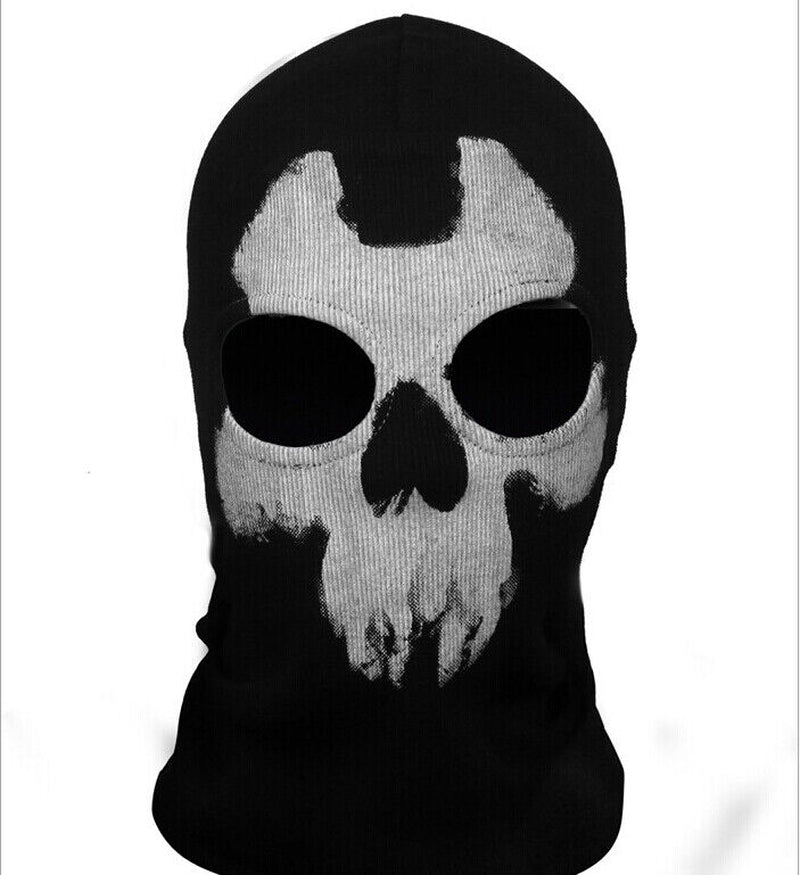 Motorcycle Game Balaclava Hood Ghost Skull Full Face Cover CS Halloween Mask