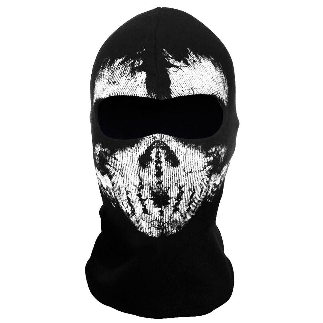 Motorcycle Game Balaclava Hood Ghost Skull Full Face Cover CS Halloween Mask