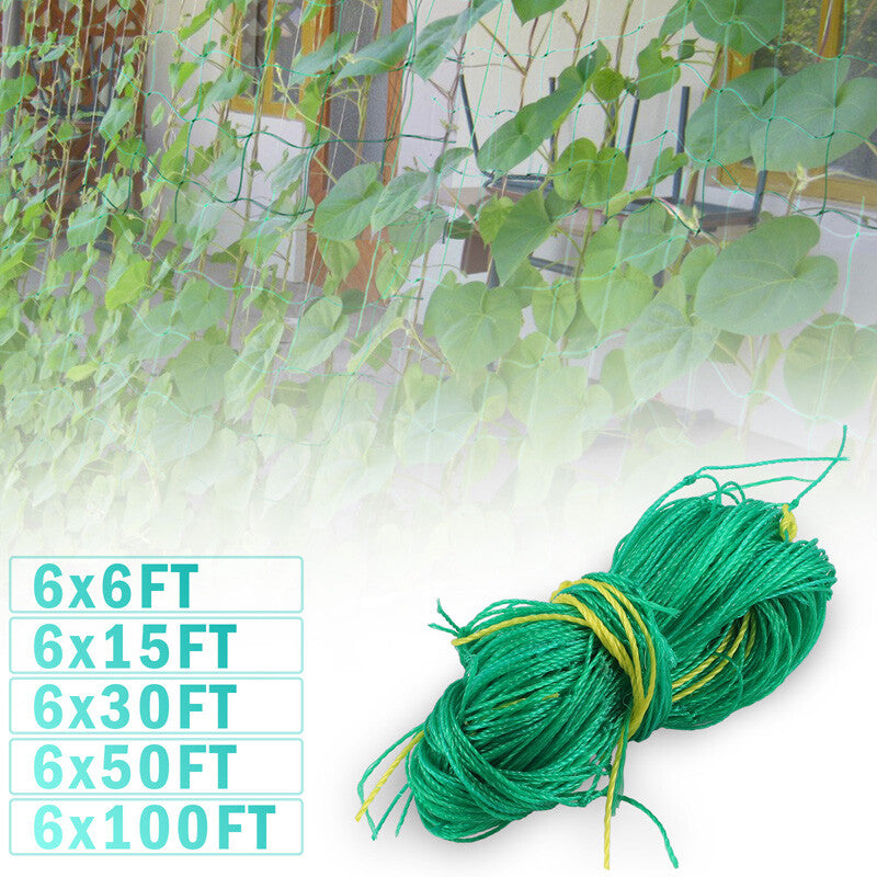 6/50Ft Garden Plant Trellis Netting Heavy Duty Mesh Netting for Climbing Plants