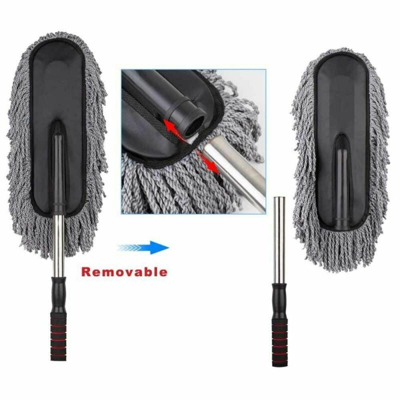 Adjustable Telescopic Car Wash Brush Kit Mop Long Handle Vehicle Cleaning Tool