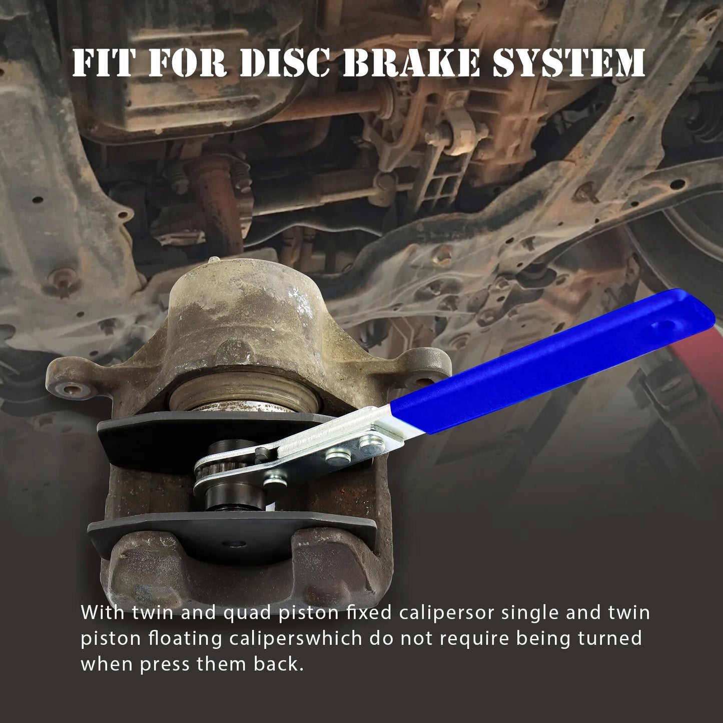 Car Ratchet Brake Piston Wrench Spreader Caliper Pad Install Tool Press Portable