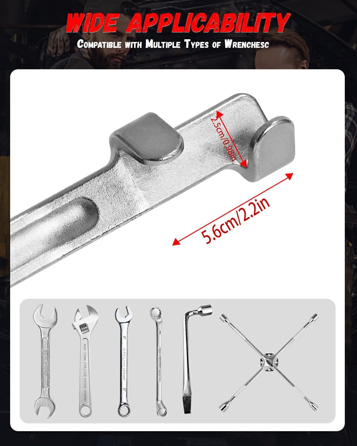 Universal Spanner Extender Extension Wrench Power Bar Tool Bar 1/2" Drive 335Mm