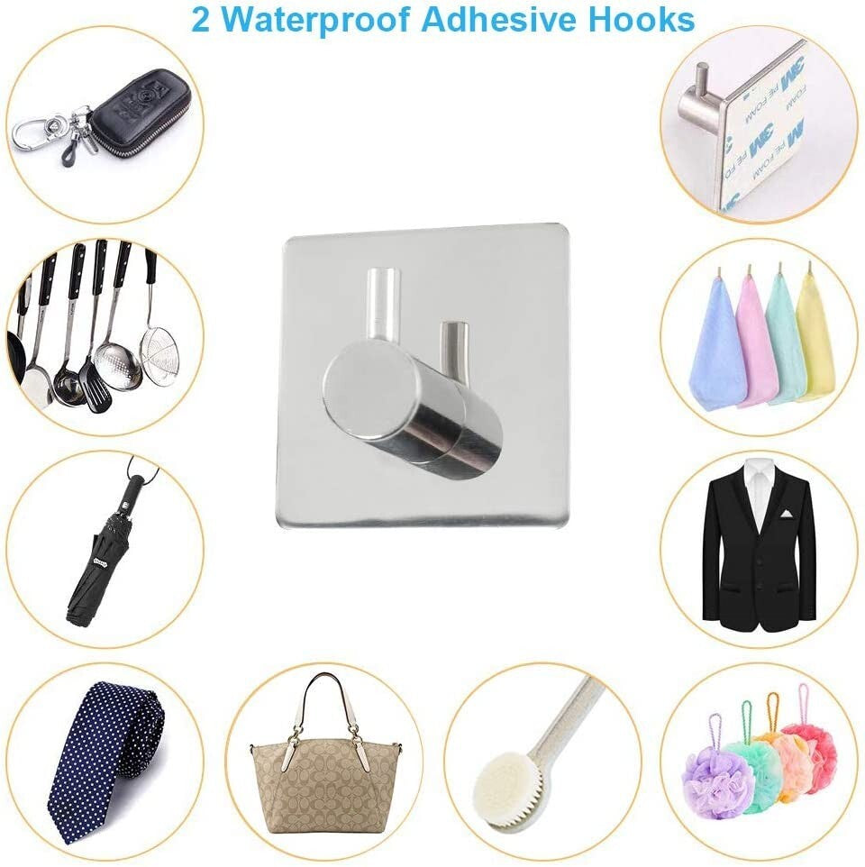 6 PCS Bathroom Hardware Set Matte Towel Bar Stainless Steel Towel Rack Set