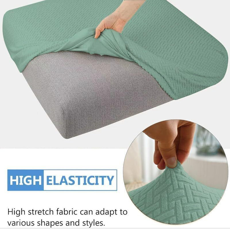 2pcs 100% Waterproof Patio Stretch Sofa Cushion Covers Outdoor Chair Cushion Covers
