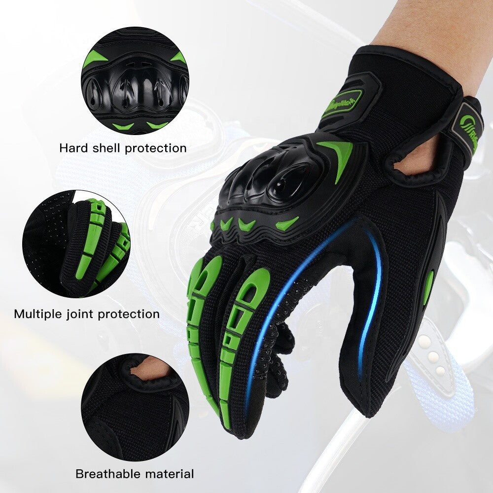 Motorcycle Gloves for Men Women Full Finger Touchscreen Motorbike Riding Gloves