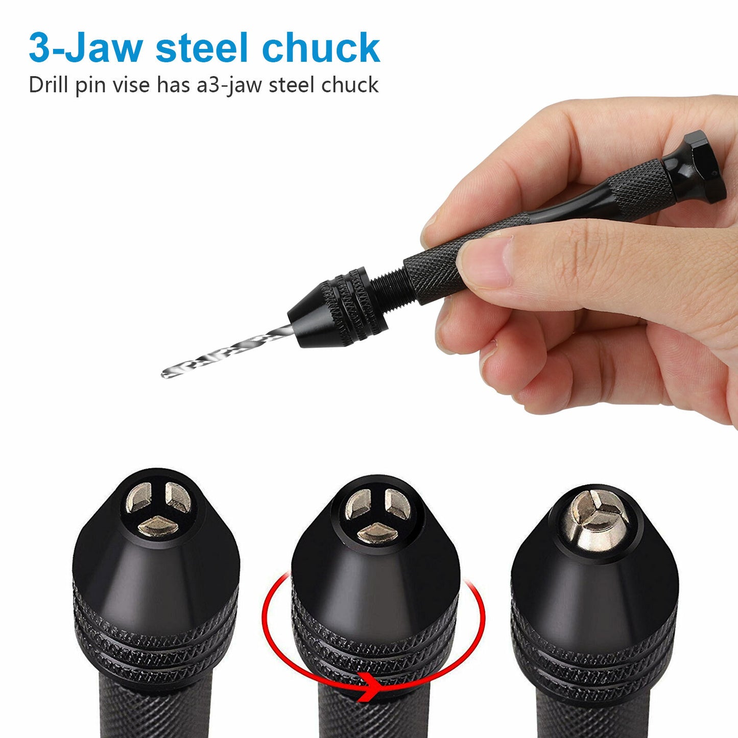 31Pcs Mini Tiny Micro Hand HSS Twist Drill Bits Set Set 0.3-1.6Mm Bit Spiral Vise