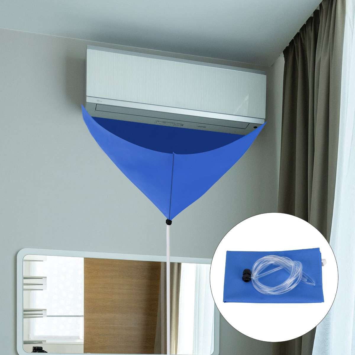 Mini Split Air Conditioning Cleaning Kit AC Coil Cleaner Waterproof Cover Bag