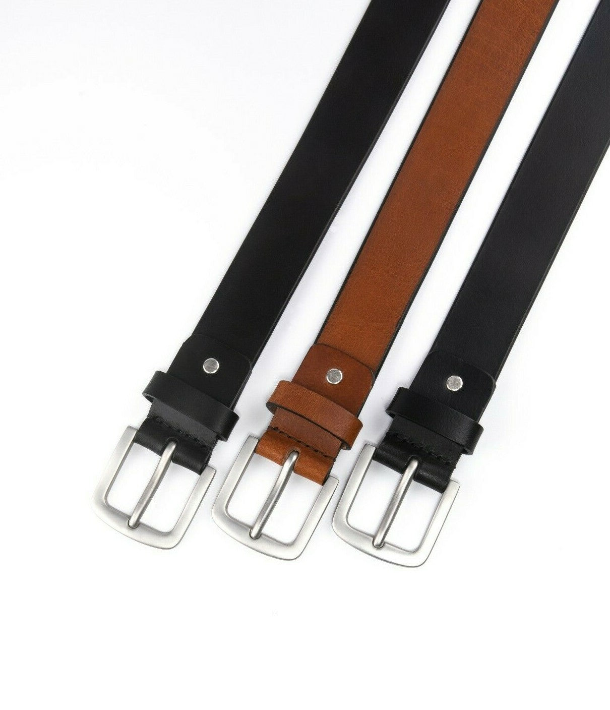 Men’S Belts Full Grain Genuine Leather Casual Dress Jeans Belts for Men