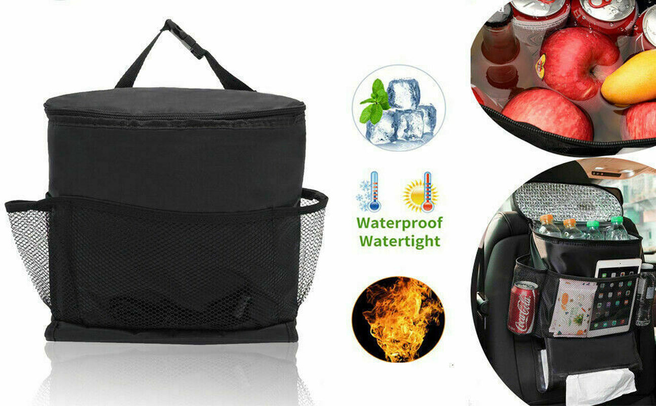 Car Seat Back Storage Bag Organizer Holder Food Drink Keep Warm/Cold Pocket Bag