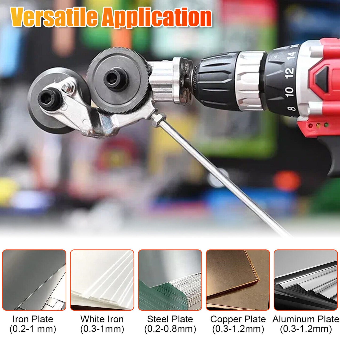 Home Gift  Electric Drill Shearing Machine Metal Electric Drill Sheet Cutting Machine  Tool