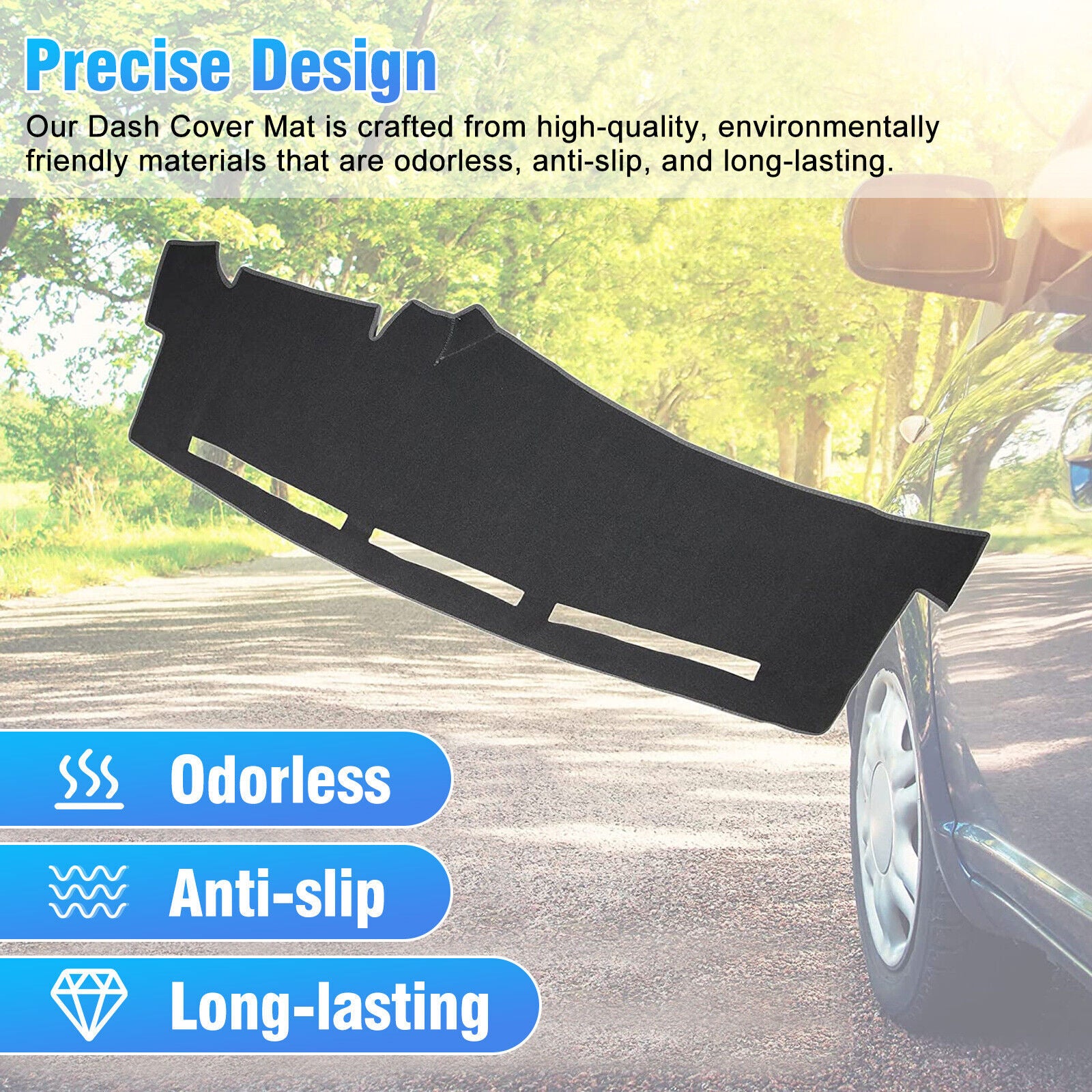 Car Dash Cover Mat Dashboard Pad for Chevy Silverado 1500 2500 Tahoe 2001-2006