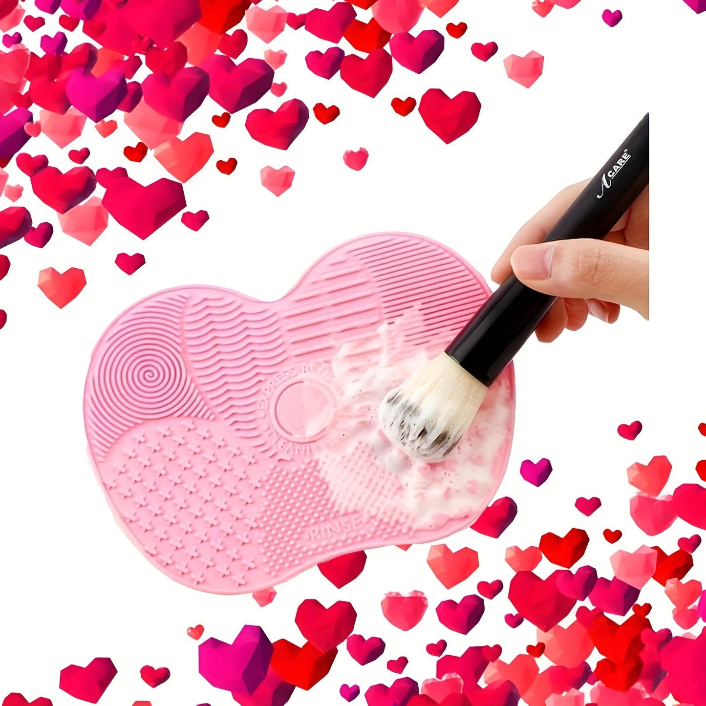 Silicone Makeup Brush Cleaning Pad: Reusable, Portable Cleaning Tool