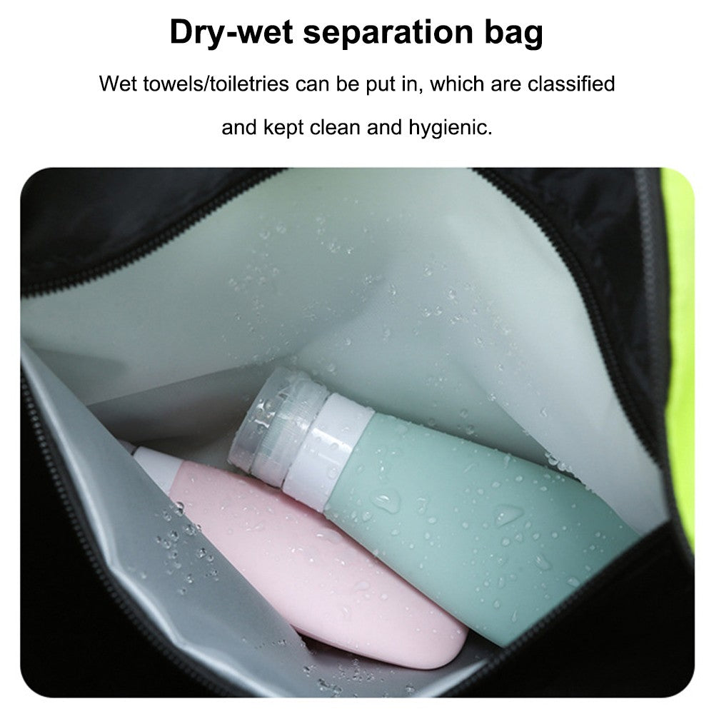 Lightweight Sports Gym Travel Duffel Bag Wet Pocket for Swim Yoga Training