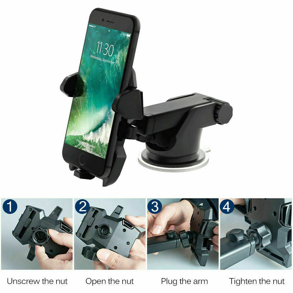 360° Car Windshield Mount Holder Stand for Iphone Samsung Mobile Cell Phone GPS