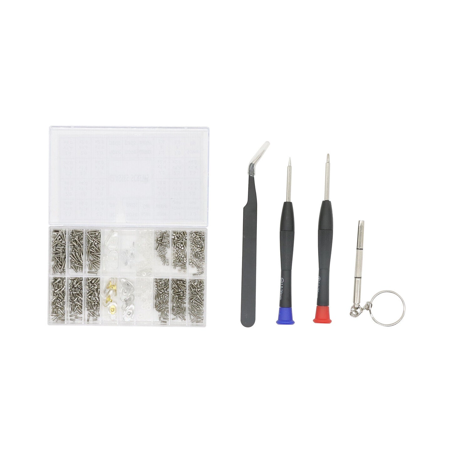 1004 Tiny Screws Nut Screwdriver Watch Eyeglass Sun Glasses Repair Tool Set Kit