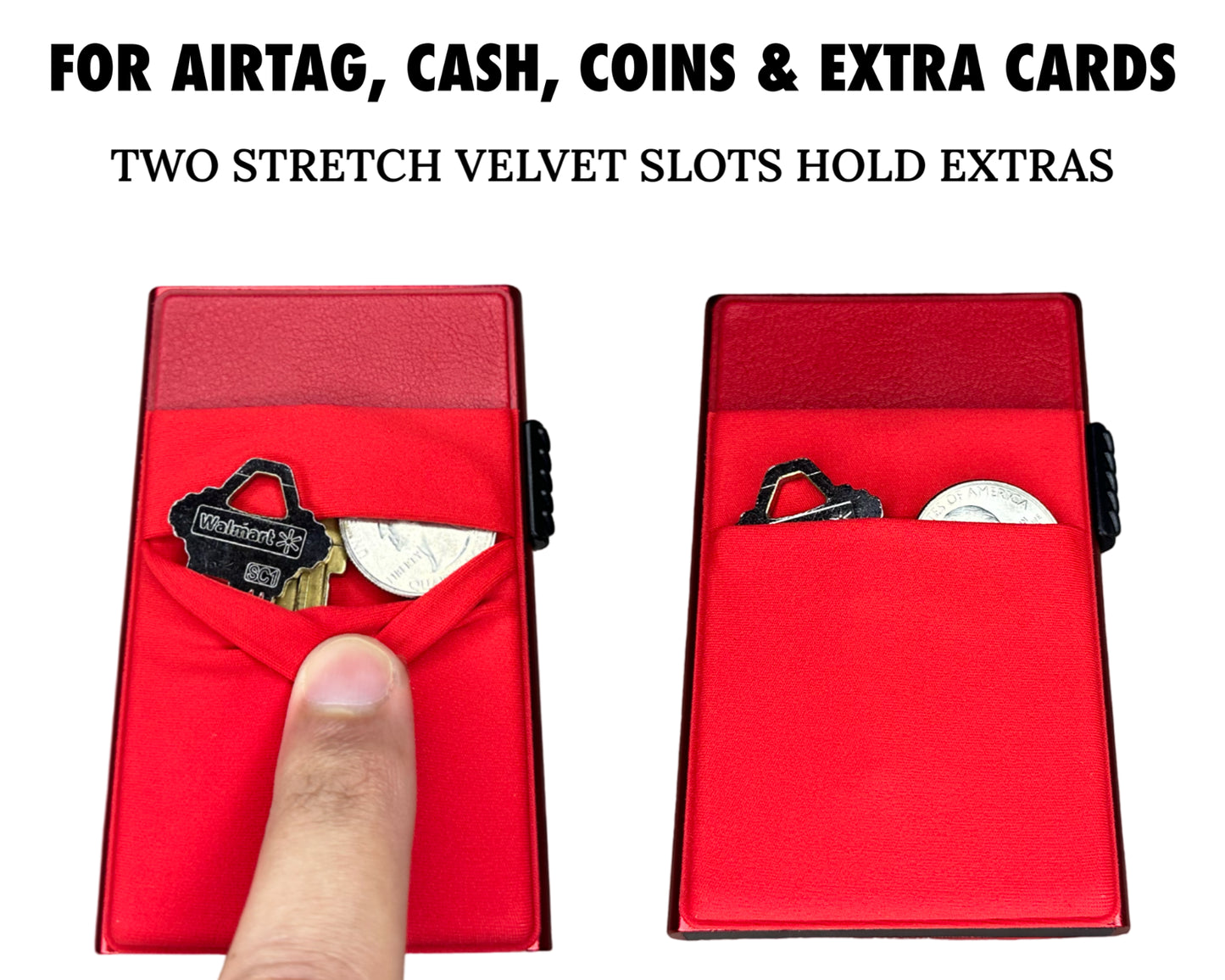 Men's Wallet Slim Mens Wallet RFID Blocking Front Pocket Card ID Holder for Airtag