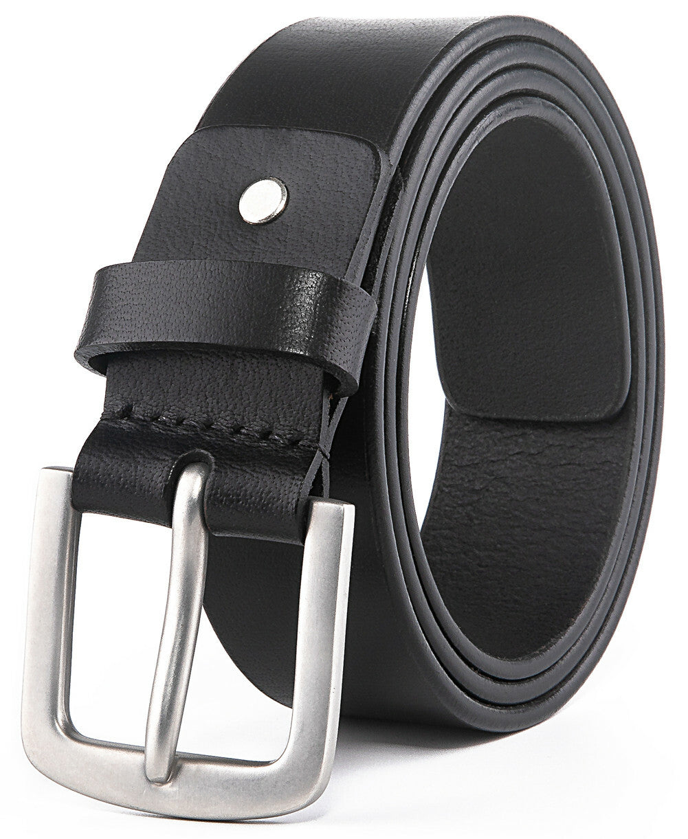 Men’S Belts Full Grain Genuine Leather Casual Dress Jeans Belts for Men