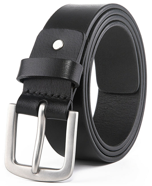 Men’S Belts Full Grain Genuine Leather Casual Dress Jeans Belts for Men