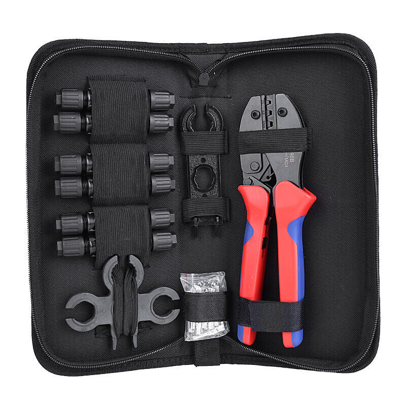 Crimping Tool Set Panel PV Cable Connector Wire Crimper Pliers AWG14-10