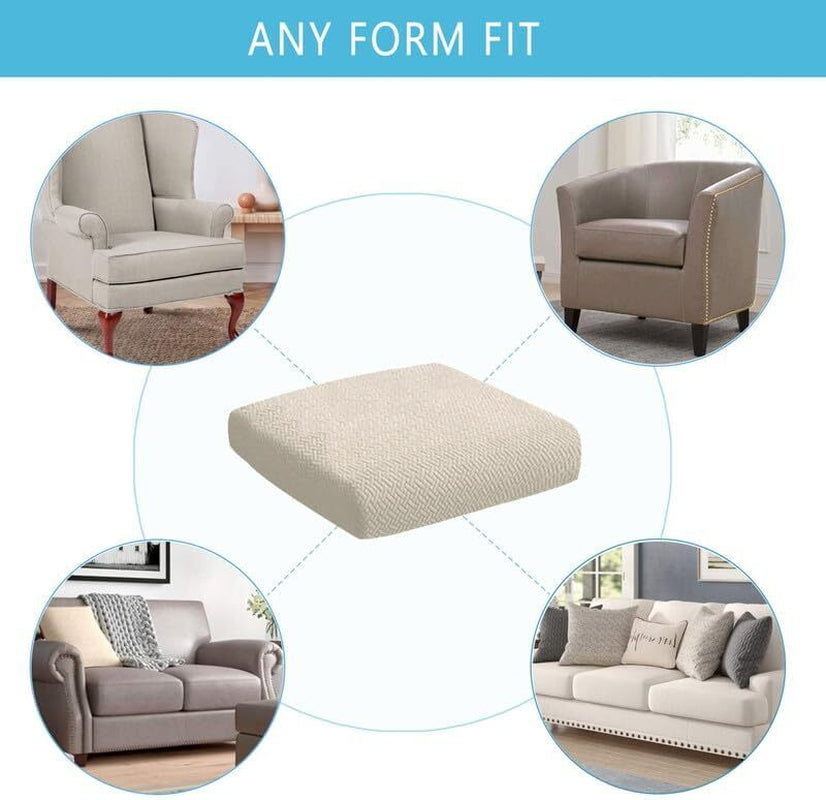 2pcs 100% Waterproof Patio Stretch Sofa Cushion Covers Outdoor Chair Cushion Covers