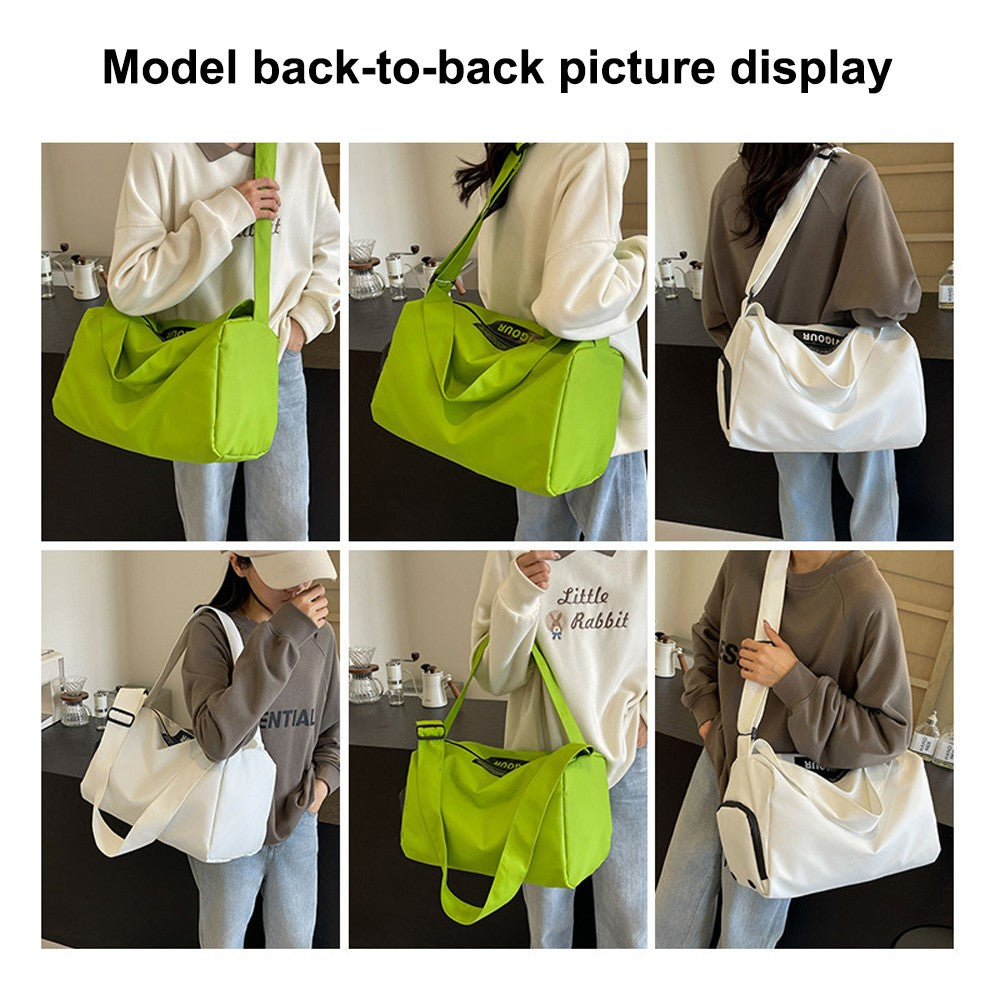 Lightweight Sports Gym Travel Duffel Bag Wet Pocket for Swim Yoga Training