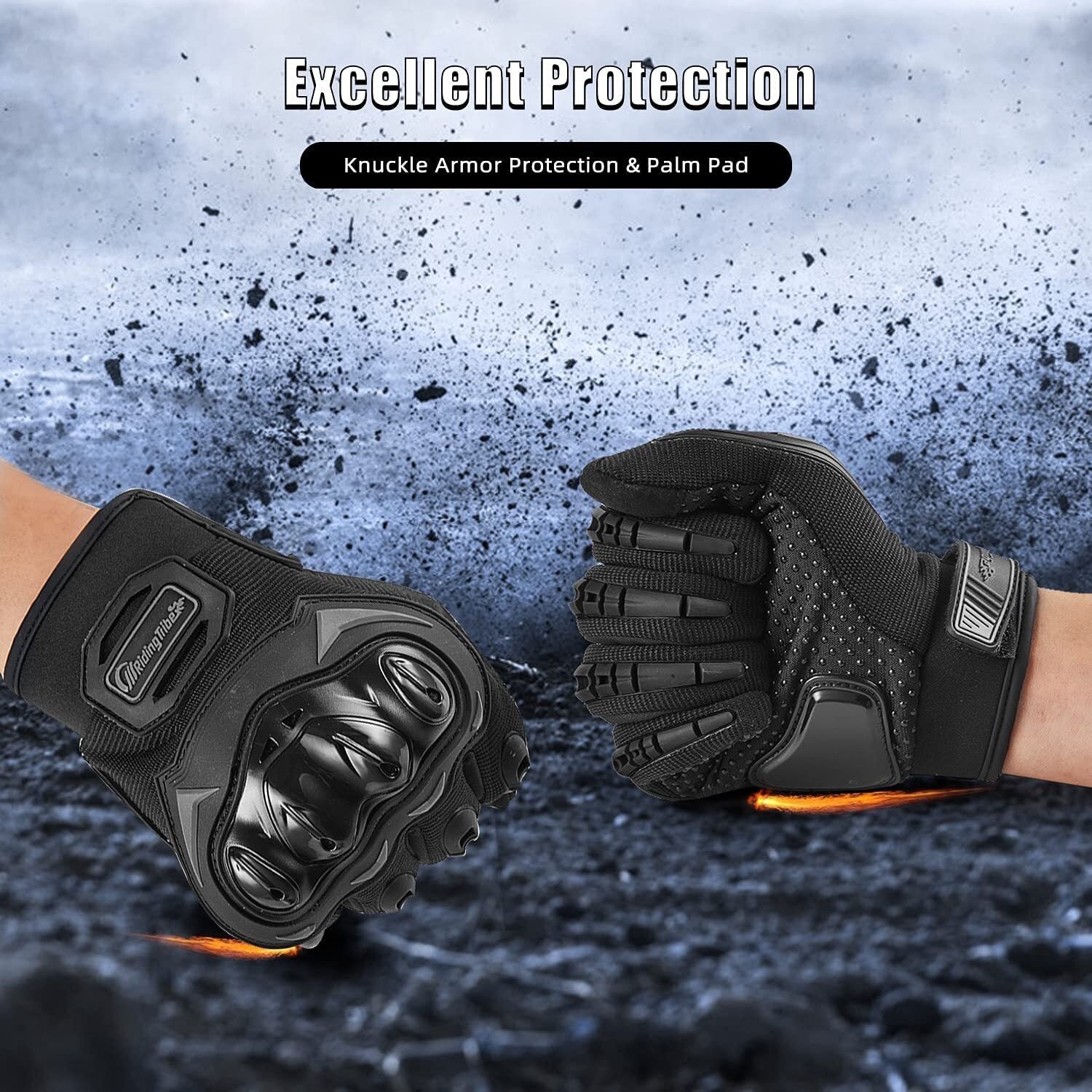 Motorcycle Gloves for Men Women Full Finger Touchscreen Motorbike Riding Gloves