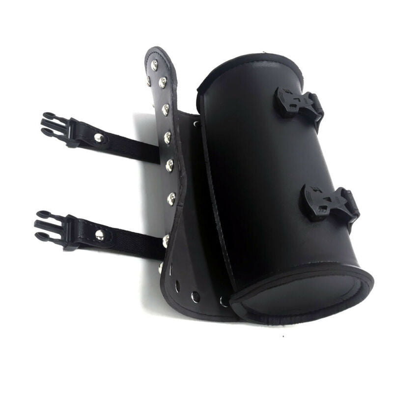 Tool Bag Saddlebag Storage Motorcycle Front Fork Pouch Luggage Handlebar Leather