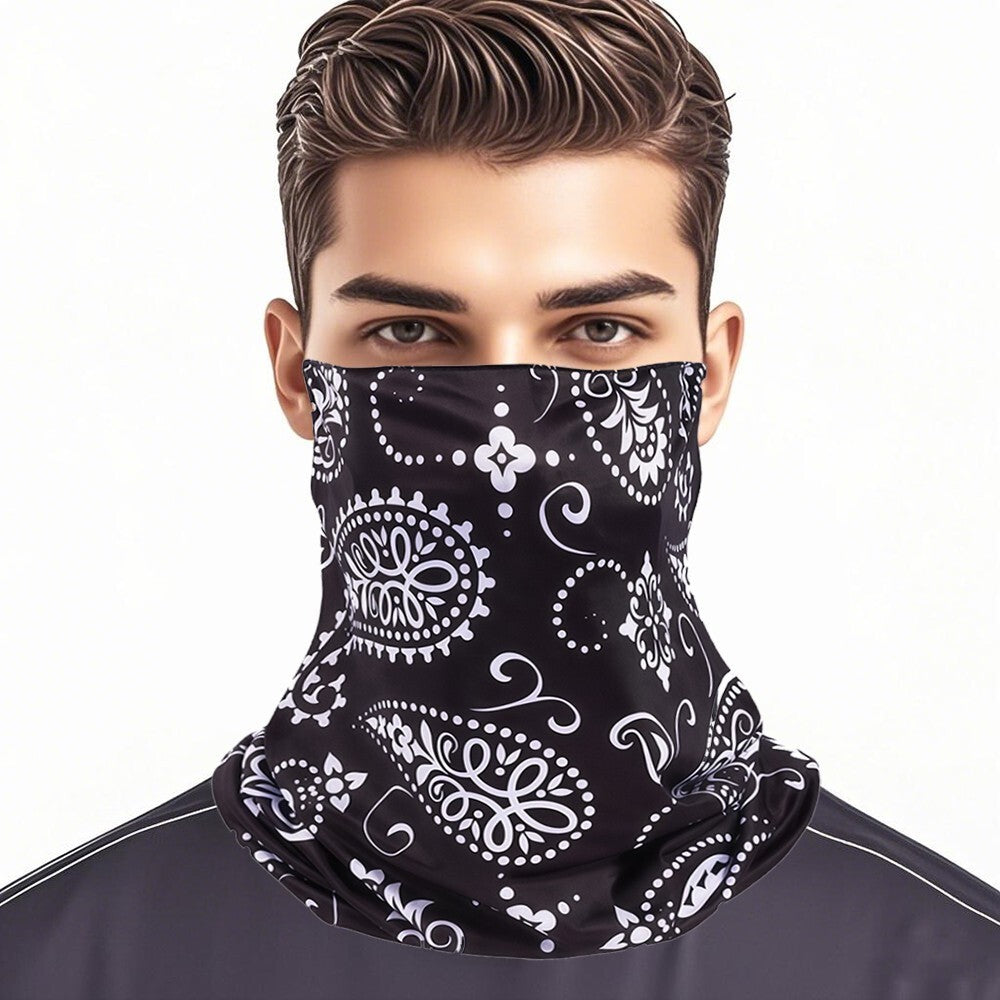 6 PCS UV Protection Cooling Neck Gaiter Face Mask Scarf Windproof Bandana Cover