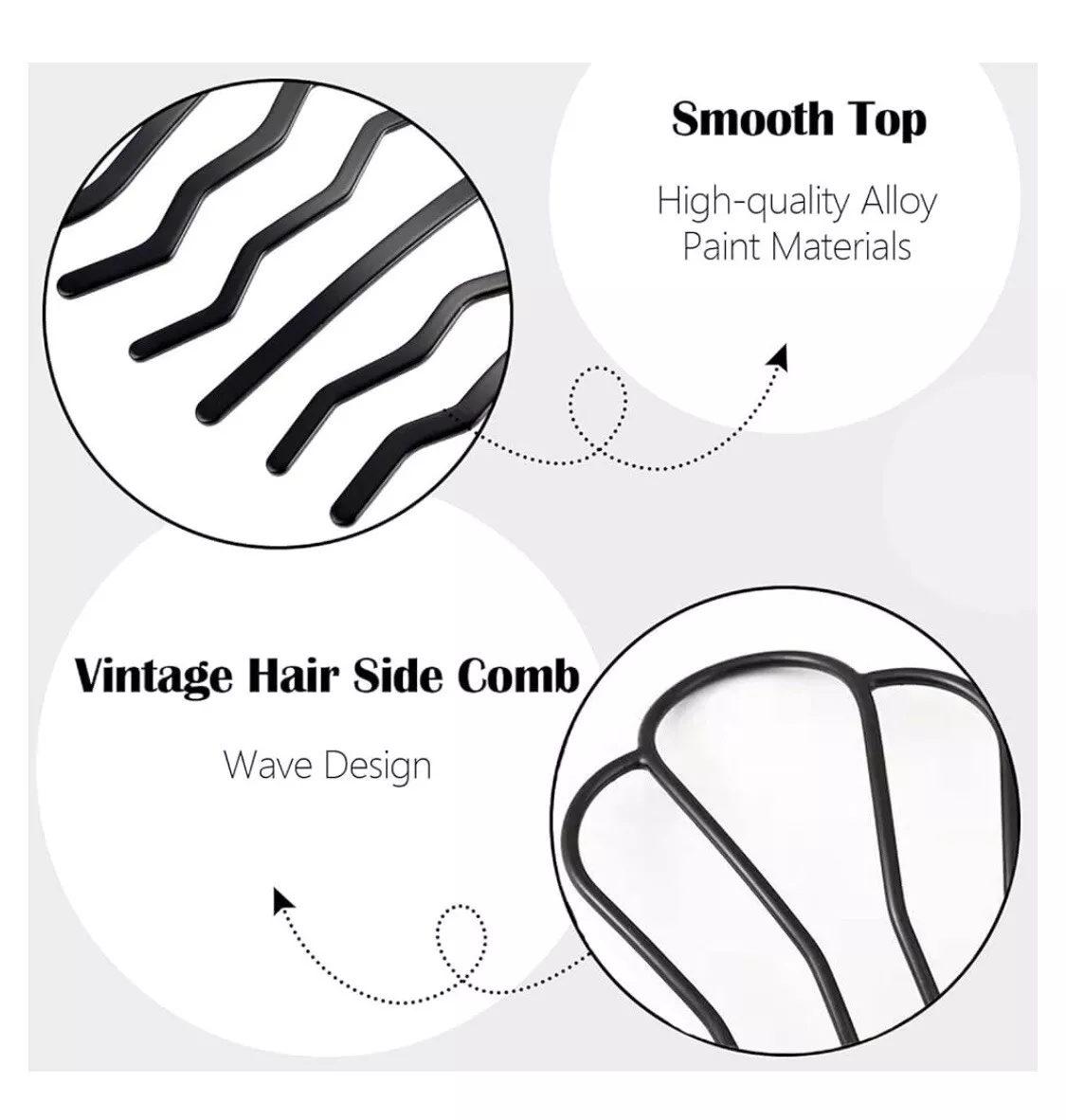 12pcs Hair Side Comb Vintage Hair Fork Clip U Shape French Twist Hair Pin Hair US
