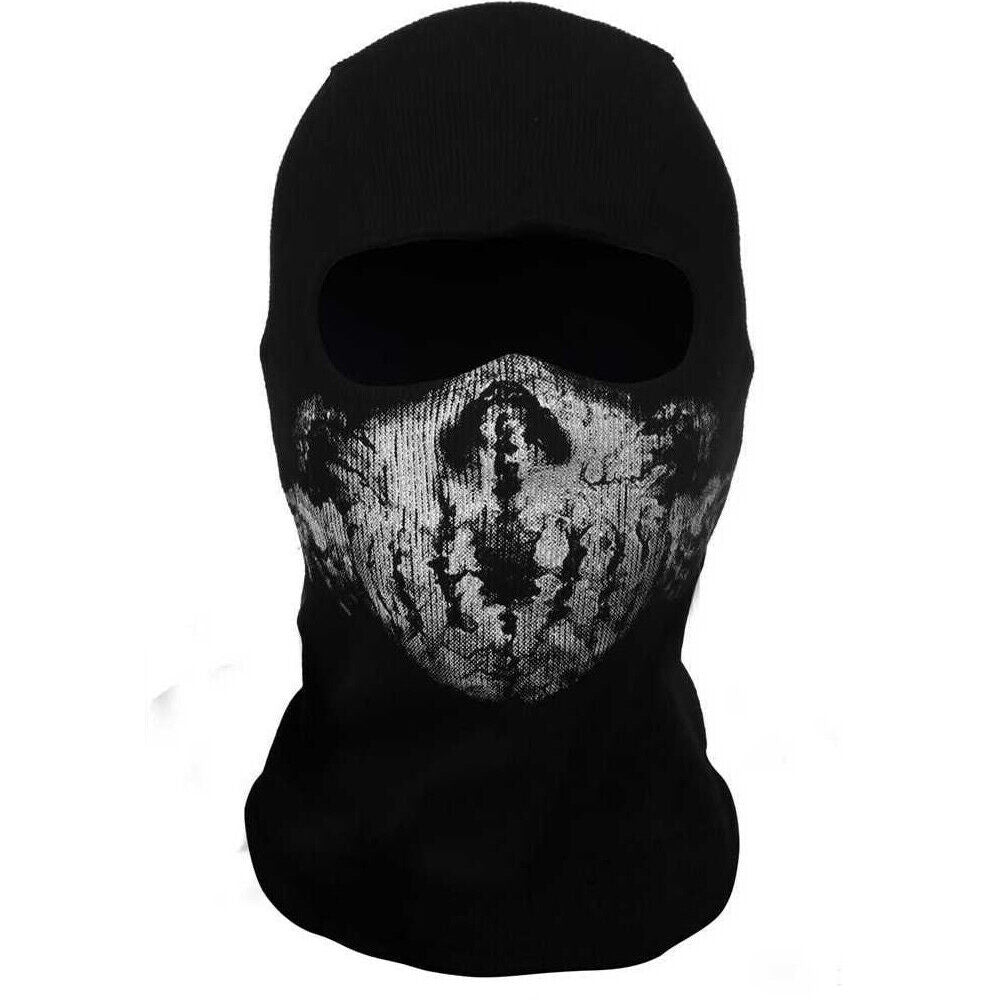 Motorcycle Game Balaclava Hood Ghost Skull Full Face Cover CS Halloween Mask